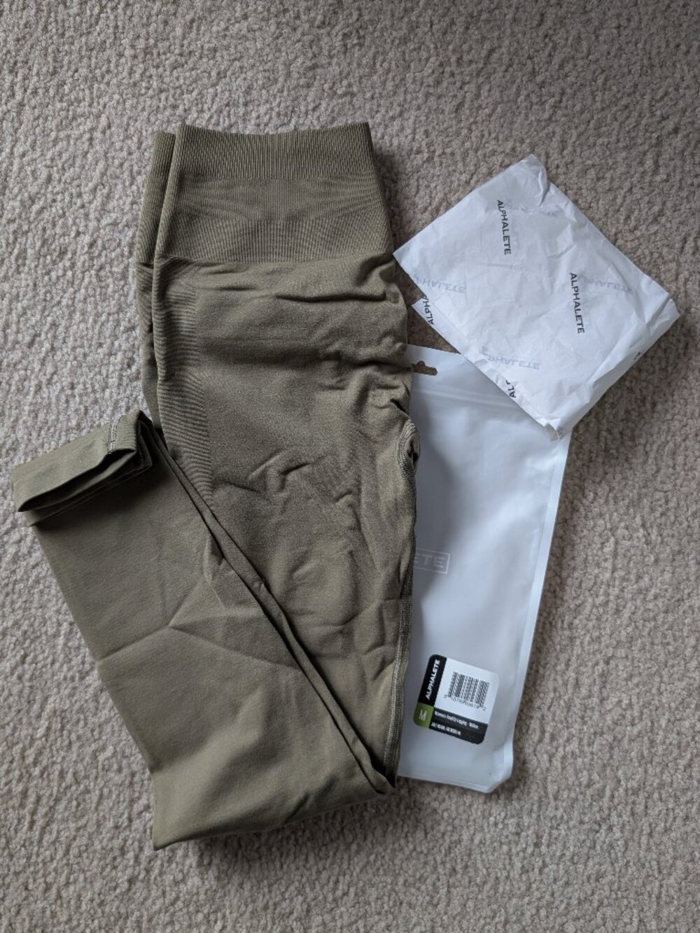 Alphalete leggings, M, green - Picture 2 of 10